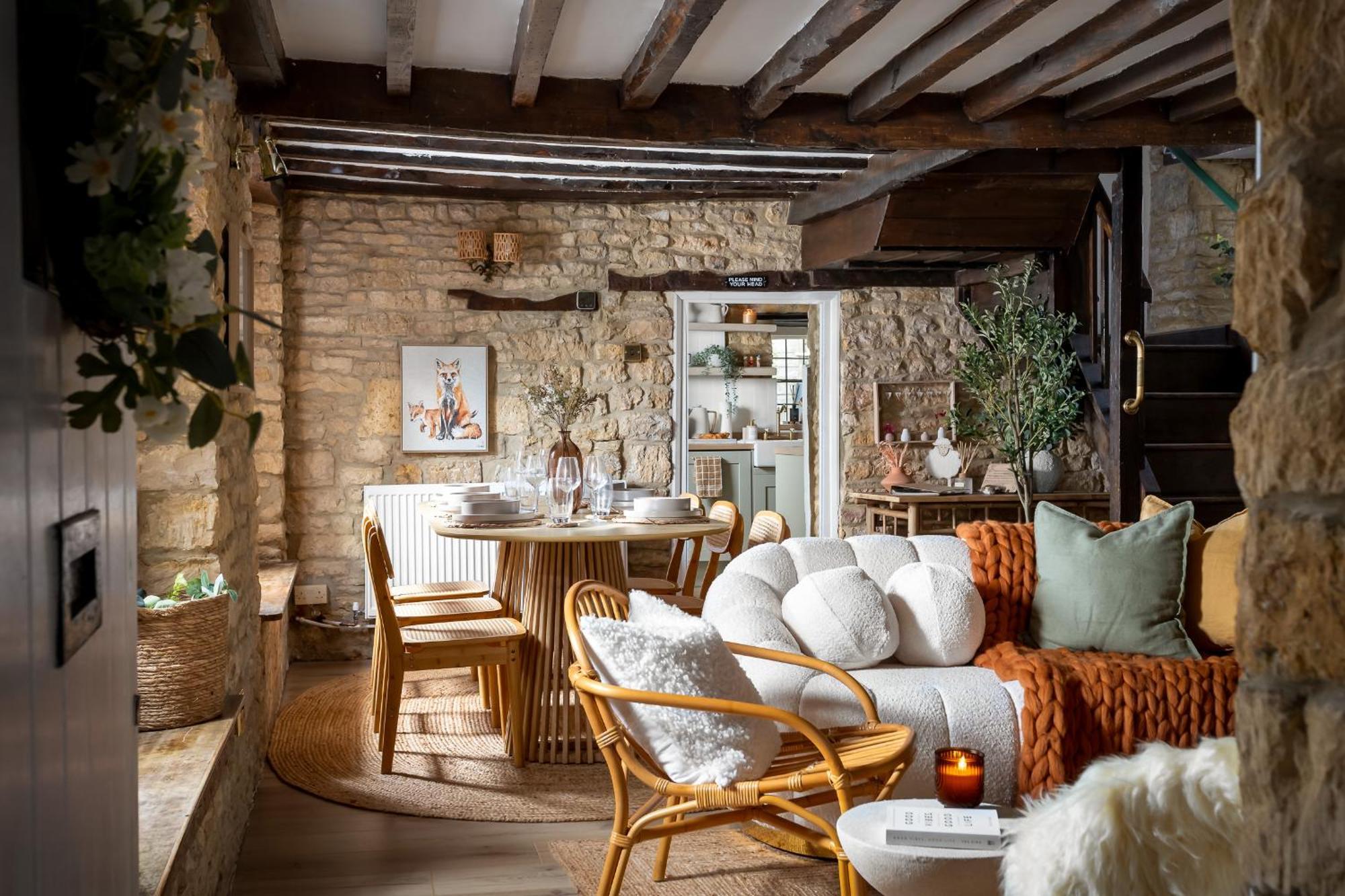 Bourton Scandi Chic Authentic Cottage Exteriör bild