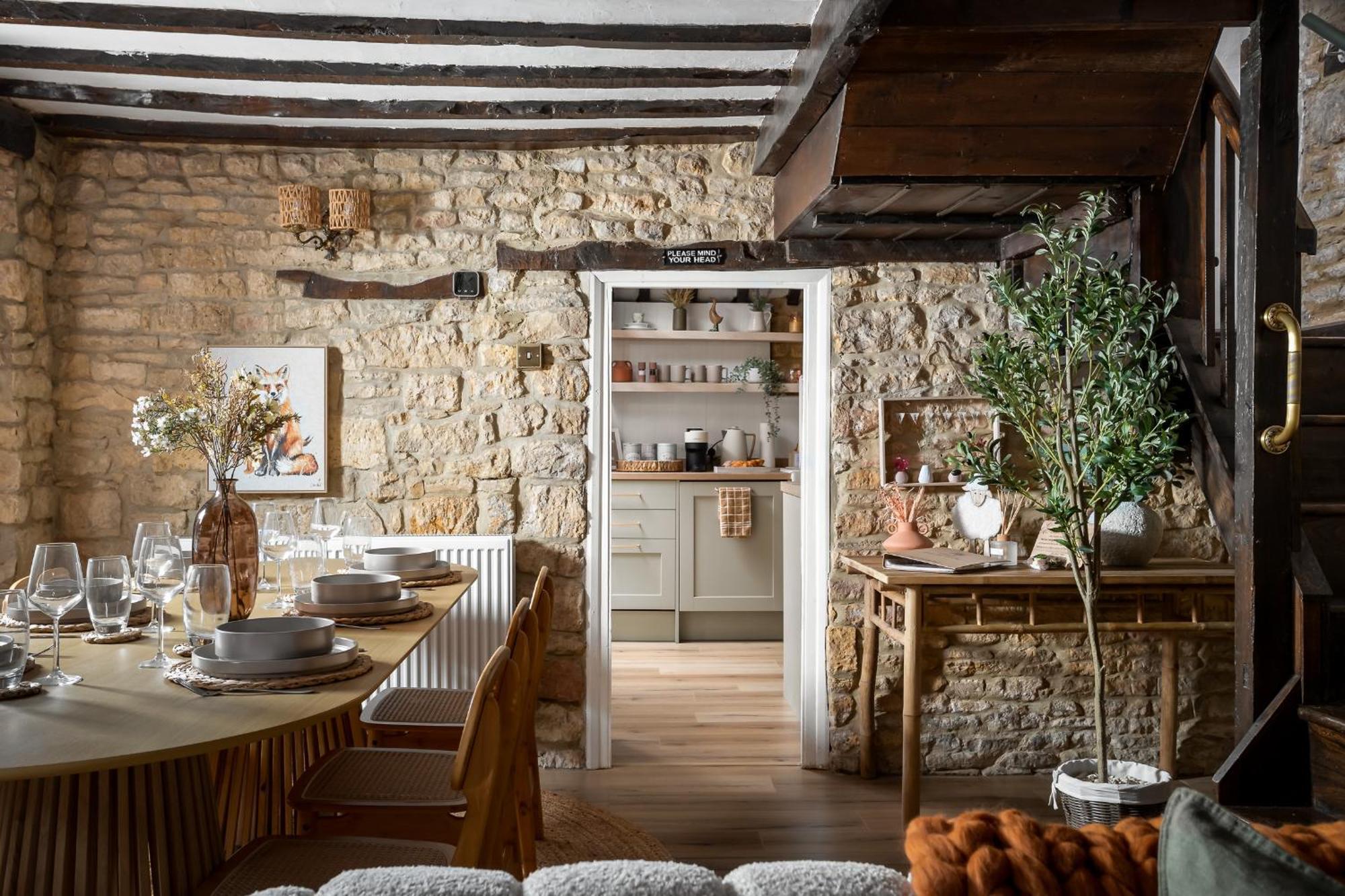Bourton Scandi Chic Authentic Cottage Exteriör bild